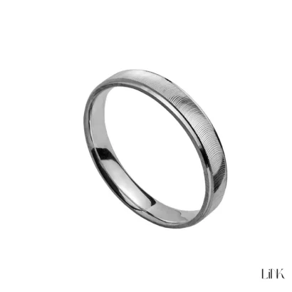 Aliança Prata 925 Link Statement 3mm 1AL-MF307