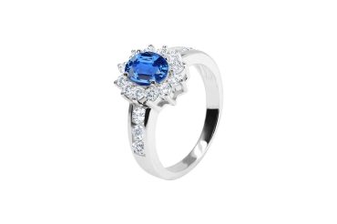 Anel Romance Eugénio Campos Prata 925 Pedra Azul 110.A117.B.4.20