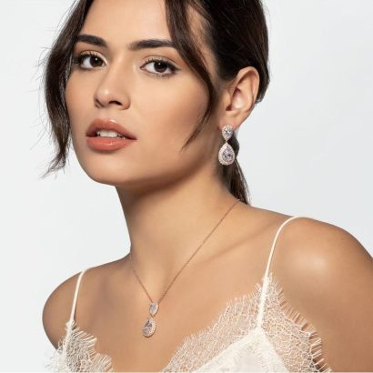 Brincos Eugénio Campos Gorgeous Prata 114.A094.B.1.00 com banho de ródio, para que possa deslumbrar no seu dia-a-dia!