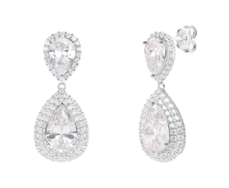 Brincos Eugénio Campos Gorgeous Prata 114.A094.B.1.00 com banho de ródio, para que possa deslumbrar no seu dia-a-dia!