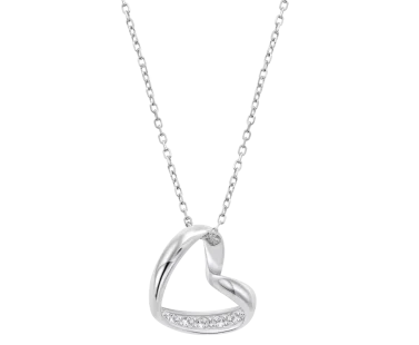 Colar Lotus Silver Coração Prata 925 LP3824-1/1