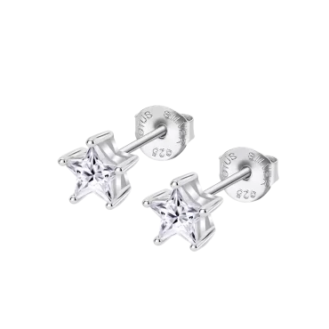 Brincos Lotus Silver Estrela Prata 925 LP3834-4/1
