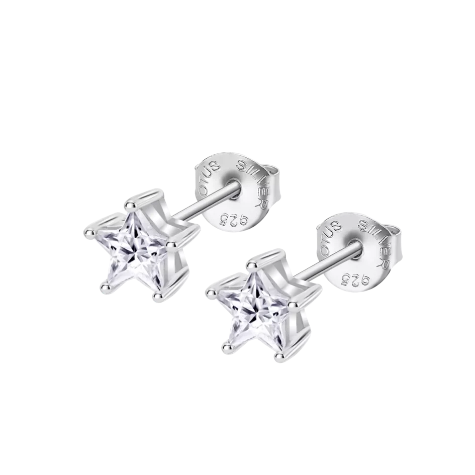 Brincos Lotus Silver Estrela Prata 925 LP3834-4/1