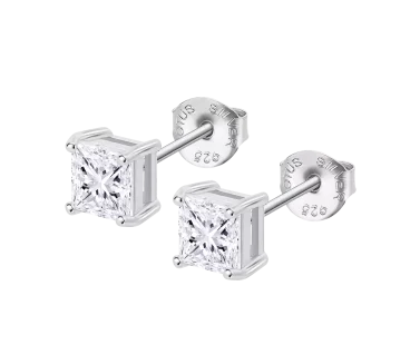 Brincos Lotus Silver Solitário Prata 925 LP3835-4/1