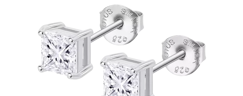 Brincos Lotus Silver Solitário Prata 925 LP3835-4/1