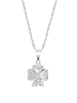 Colar Lotus Silver Trevo Prata 925 LP3851-1/1