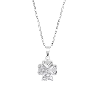 Colar Lotus Silver Trevo Prata 925 LP3851-1/1