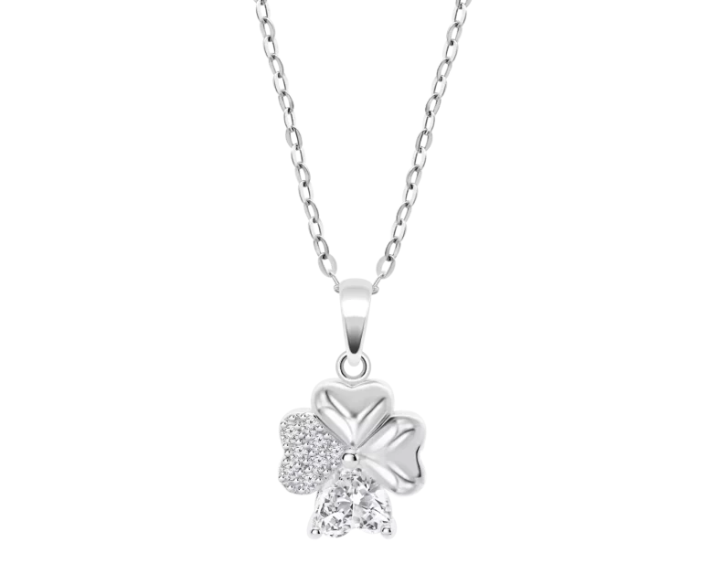 Colar Lotus Silver Trevo Prata 925 LP3851-1/1