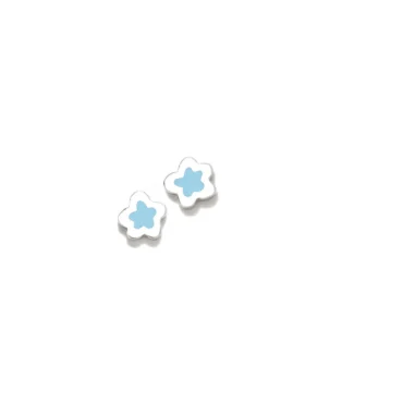 Brincos ARP Mini Charms Flor MCH em Prata de Lei 925 e com fecho de rosca