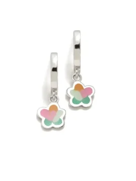 Argolas ARP Água Flor AQU em Prata de Lei 925 em várias cores