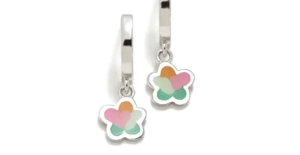 Argolas ARP Água Flor AQU em Prata de Lei 925 em várias cores