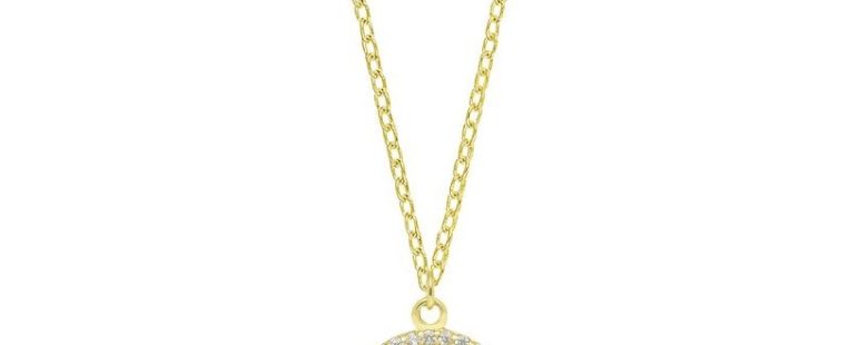 Colar Eugénio Campos Supernova 106.C593.D.1.00 em Prata de Lei 925 e com acabamento em Dourado. Uma peça Única