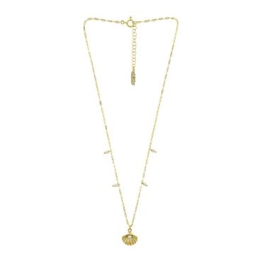 Colar Eugénio Campos Seashell II 106.C858.D.2.00 em Prata de Lei 925 em Dourado. A coleção perfeita para dar as boas-vindas ao Verão!