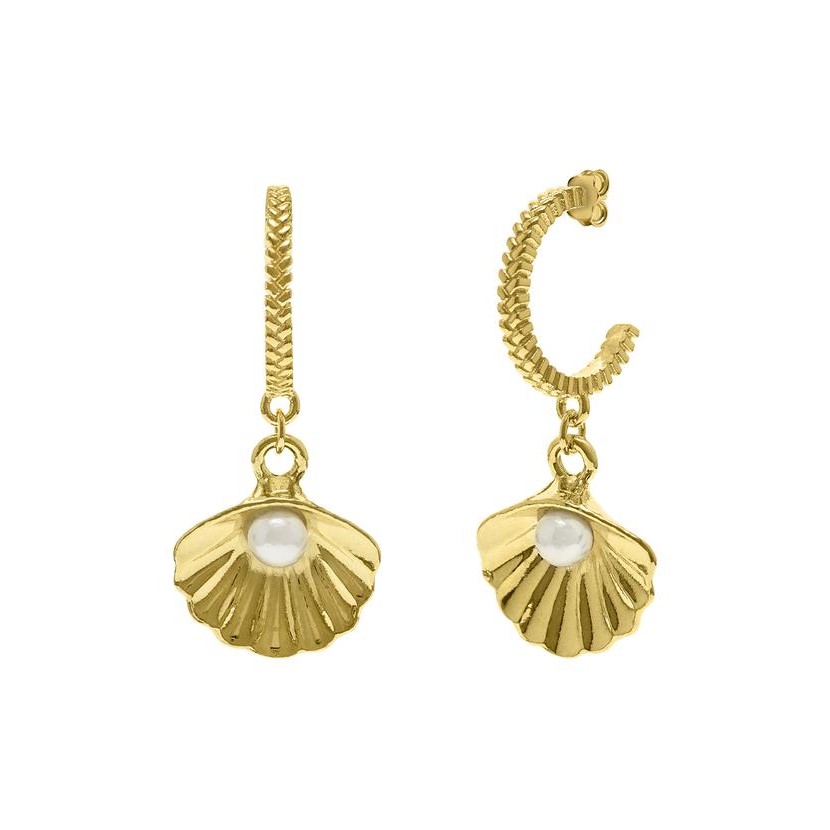 Ourivesaria Moreira - Relógios e Joias - Brincos Eugénio Campos Seashell 114.B884.D.2.00 Brincos Eugénio Campos Seashell 114.B884.D.2.00 em Prata de Lei 925 em Dourado. A coleção perfeita para dar as boas-vindas ao verão!
