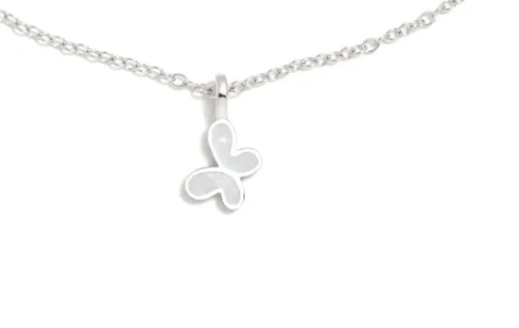 Colar ARP Borboleta Madrepérola 125ROS em Prata de Lei 925. Uma coleção divertida e cheia de cor para as mais pequenas!