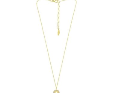 Colar Eugénio Campos Supernova 106.C593.D.1.00 em Prata de Lei 925 e com acabamento em Dourado. Uma peça Única