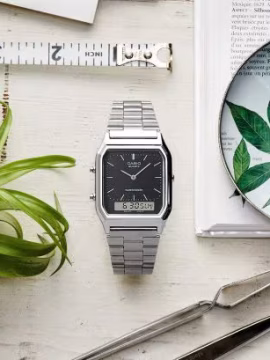 Relógio Casio Edgy Collection AQ-230A-1DMQYES, uma peça prática para todas as ocasiões do dia-a-dia