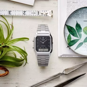 Relógio Casio Edgy Collection AQ-230A-1DMQYES, uma peça prática para todas as ocasiões do dia-a-dia