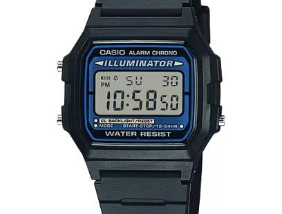 Relógio Casio F-105W-1AWYEF, um relógio prático e completo para todas as tarefas do dia-a-dia